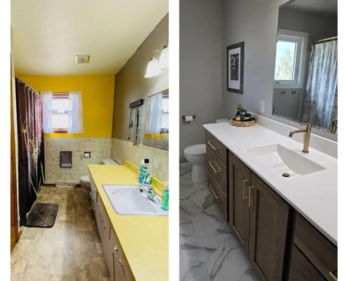 Before & After Bathroom
